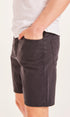 Knowledgecotton Appareal BIRCH 5-pocket shorts - GOTS/Vegan Black Jet